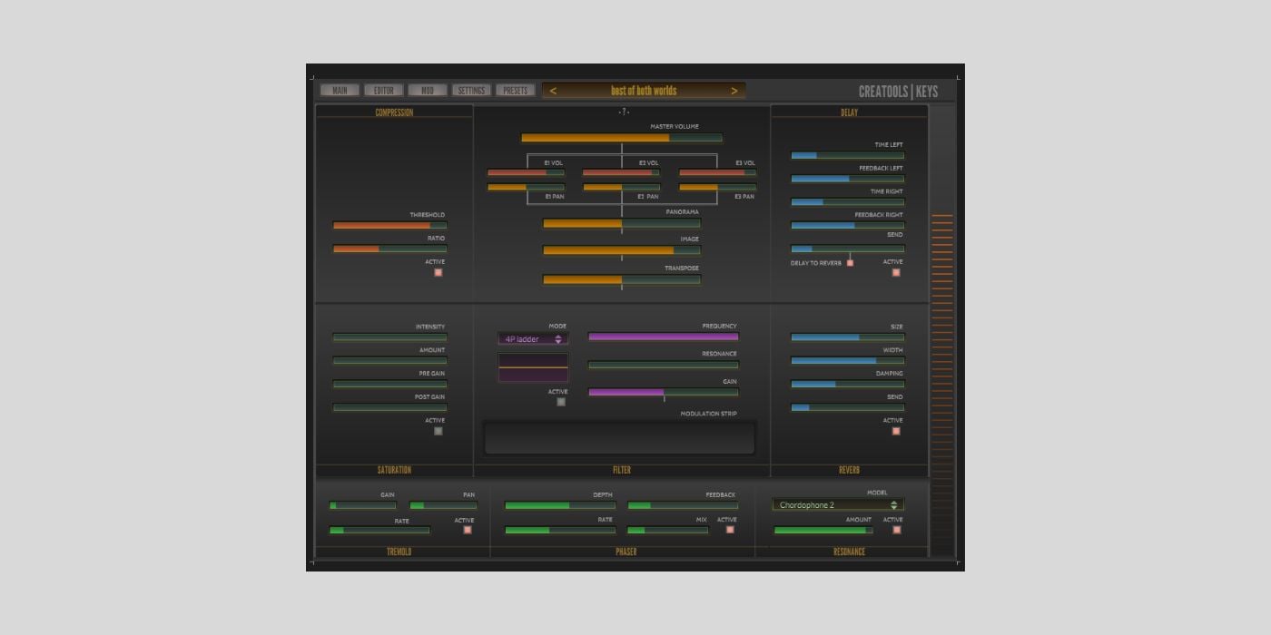 Musictop Instruments releases FREE Creatools Keys instrument for Windows