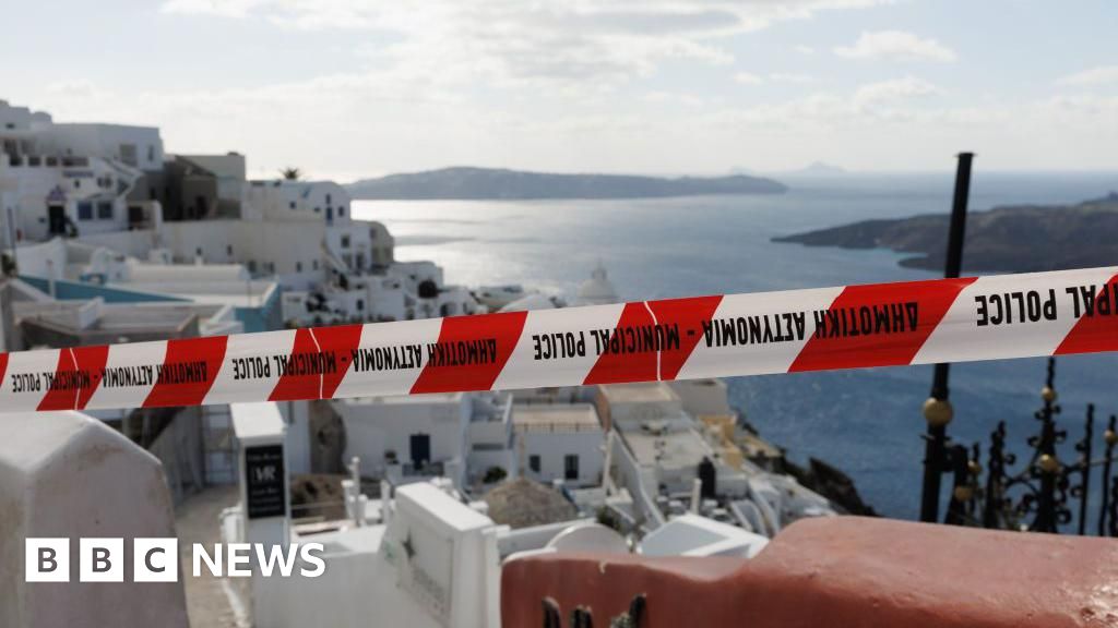 As earthquakes hit Santorini, tourists flee but locals remain resilient