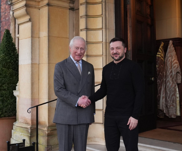 King Charles meets Ukraine’s President Zelensky at Sandringham